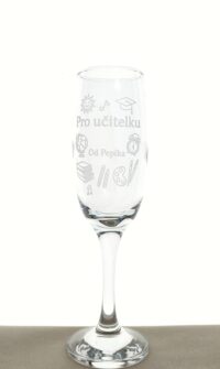 gravírovaná sklenička pro učitelku